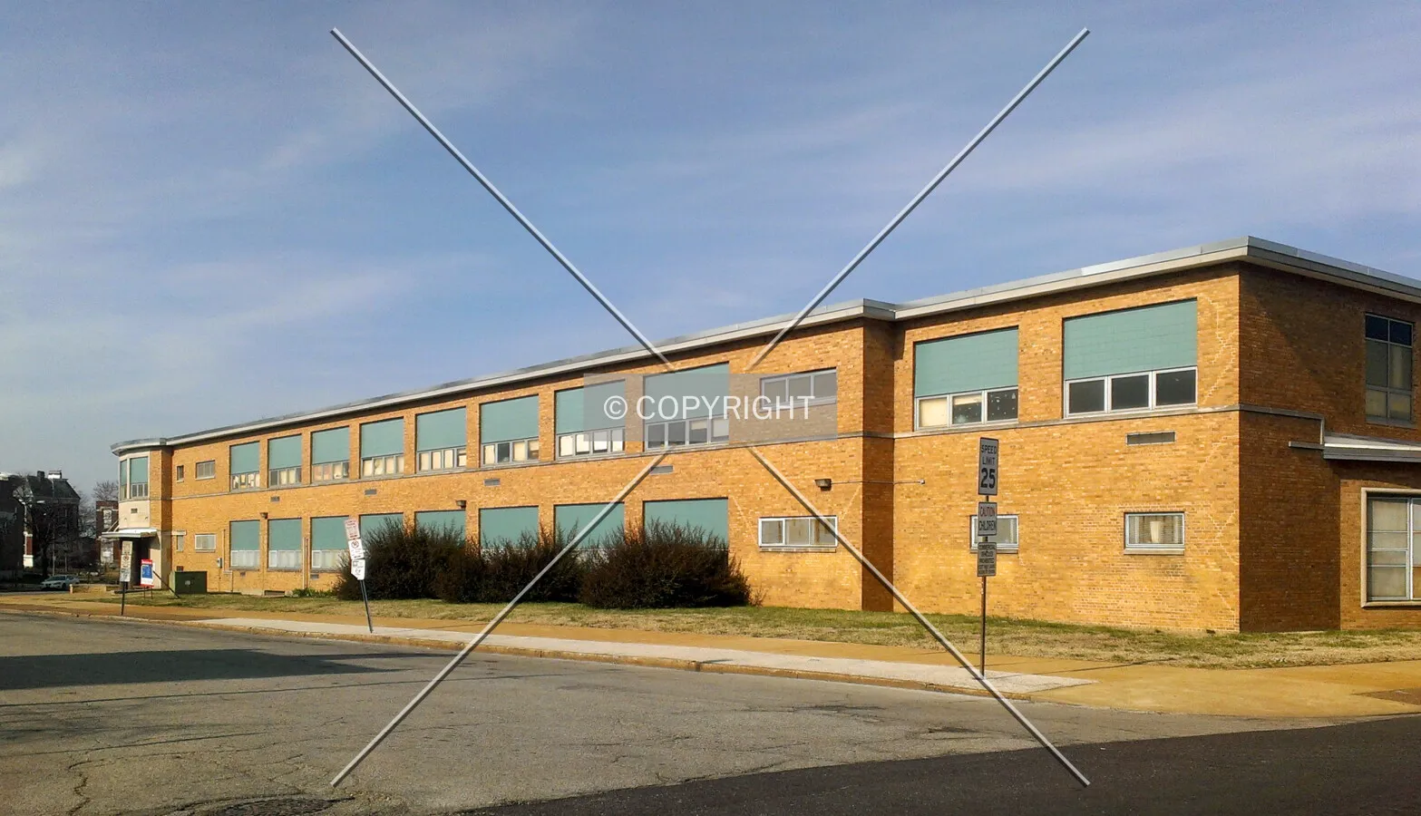 View from the southwest; March 30, 2014