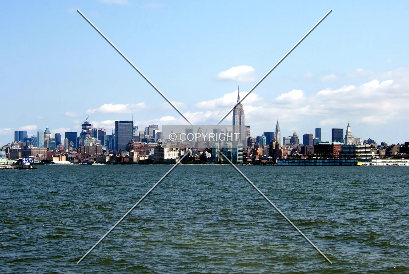 View northeast from Jersey City
