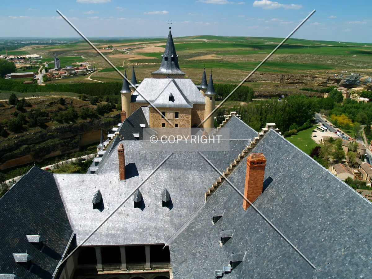 Roof as seen from the southern tower