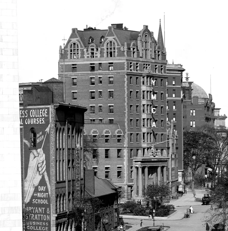 Vintage view from the southwest