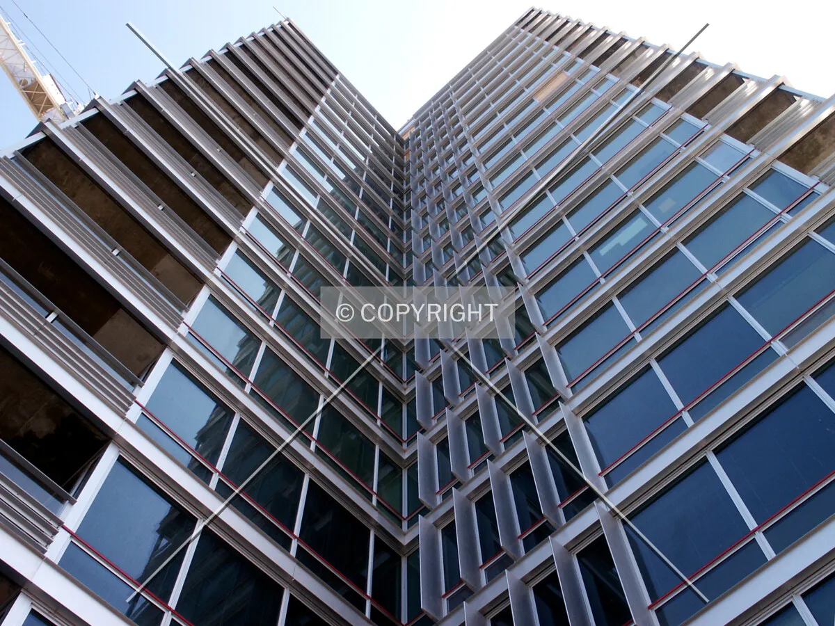 Looking up the northwest corners of Oak Tower