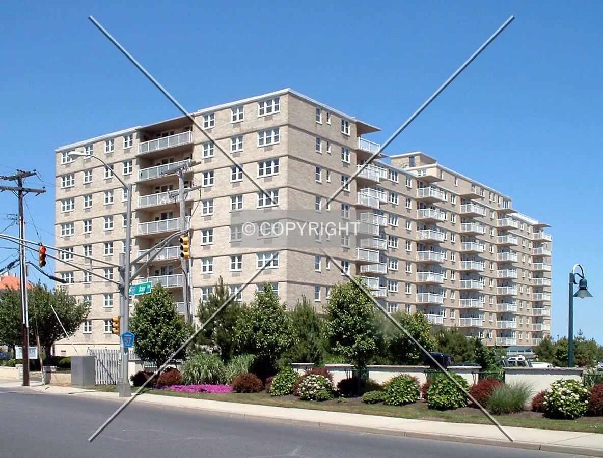 View from the southwest across Ocean Avenue