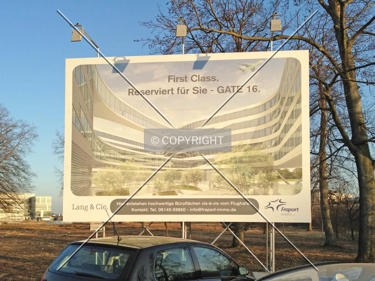 Gate 16 - Construction proposal sign at Gateway Gardens