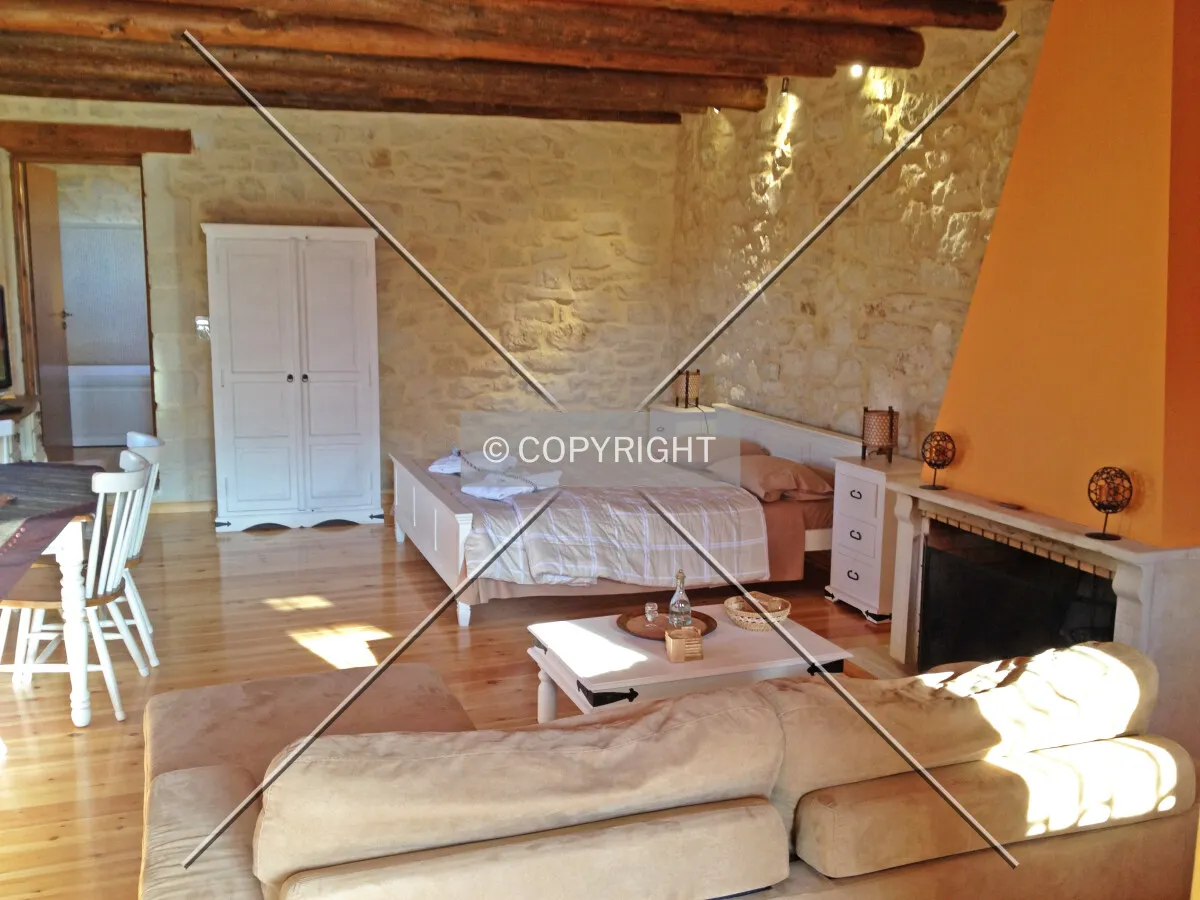 A luxury hotel apartment