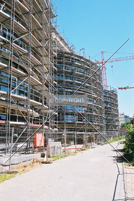 Side view during construction