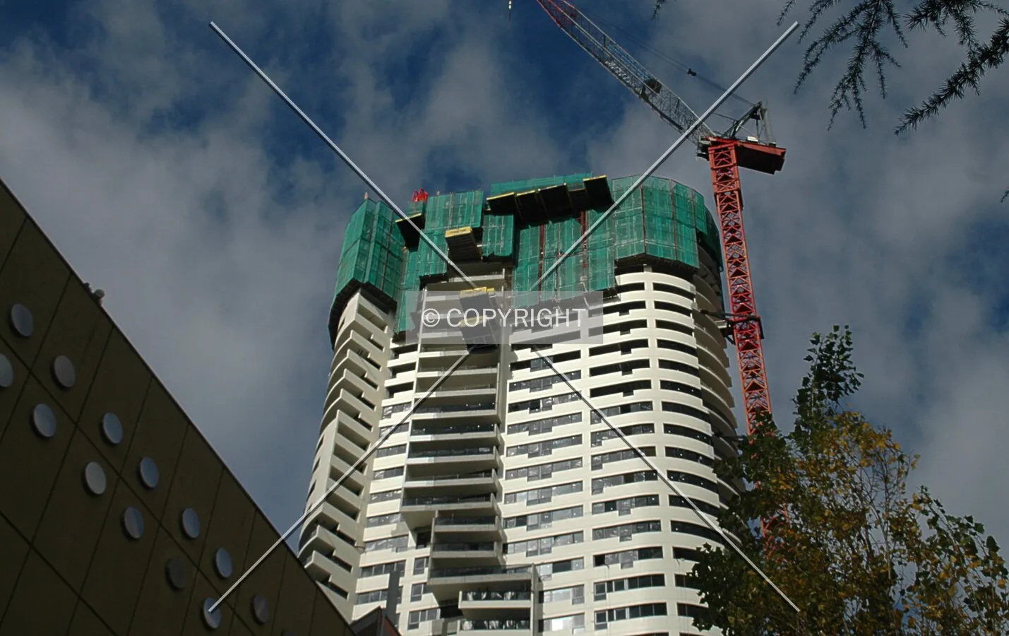 Looking up from Kent Street