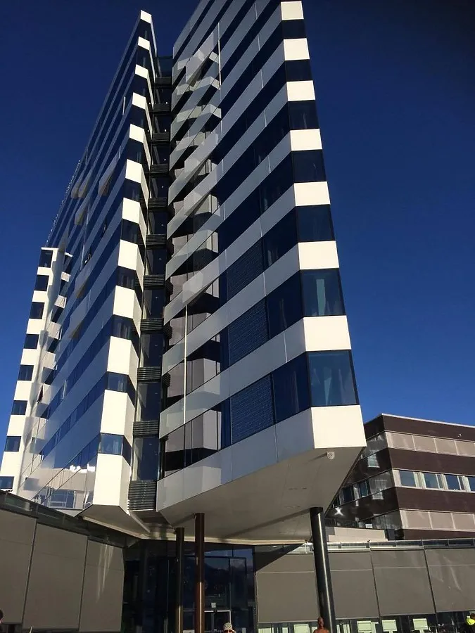 Looking up southeast corner