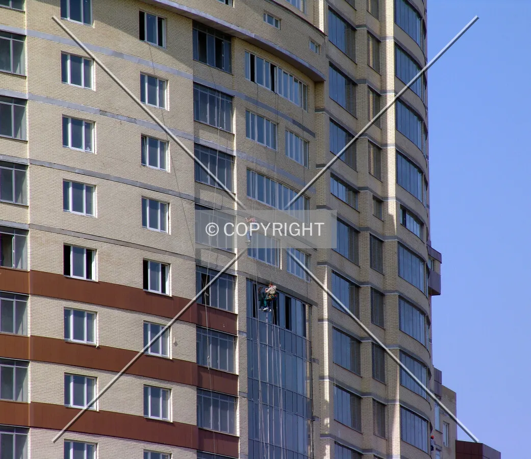 Final works on facade