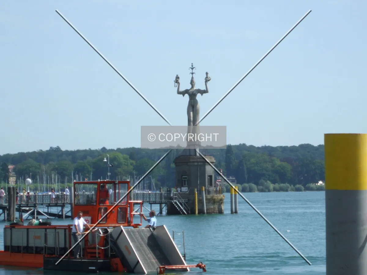 Imperia, statue at the entrance of the harbour of Konstanz