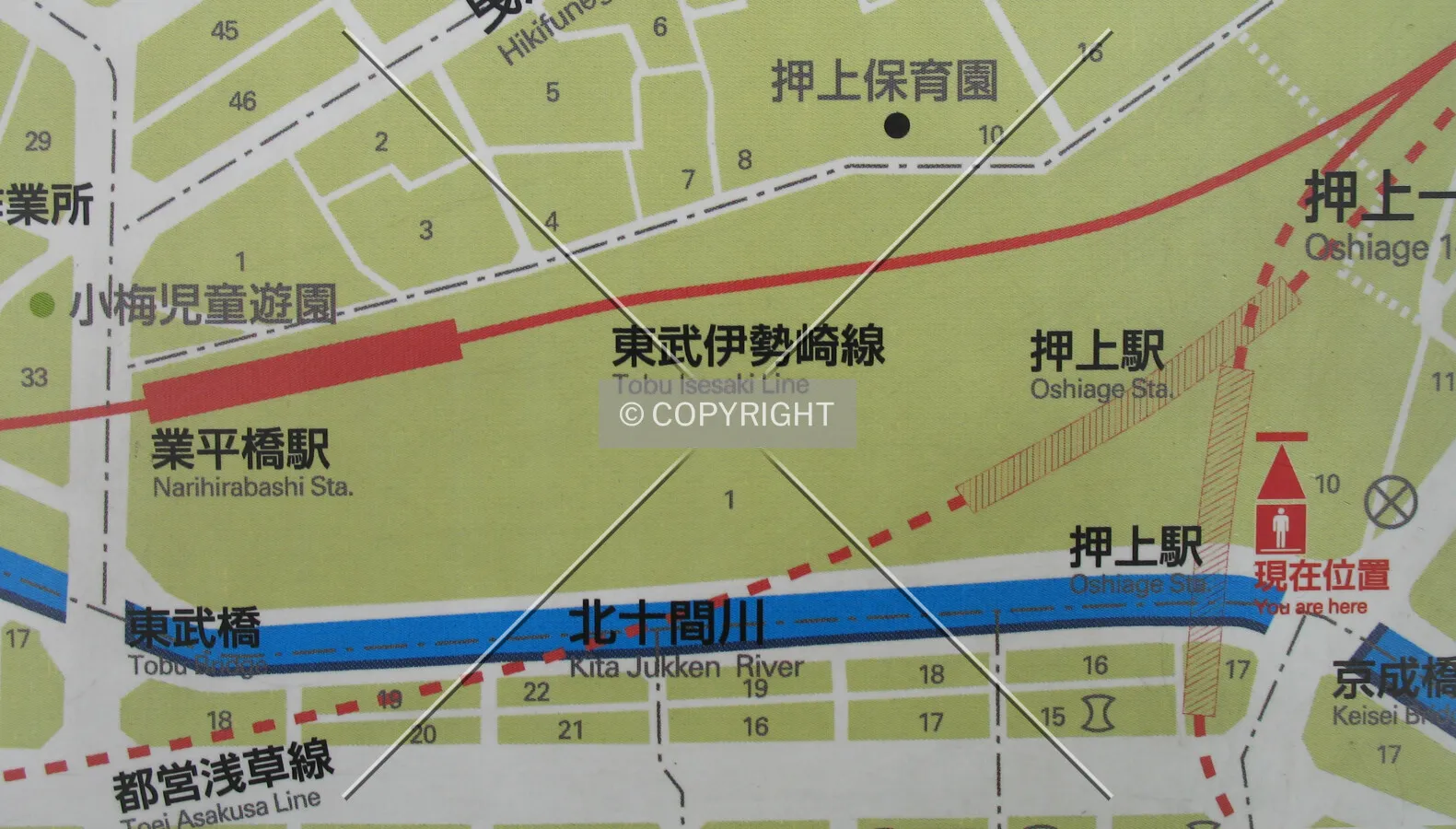 Map showing the designated site