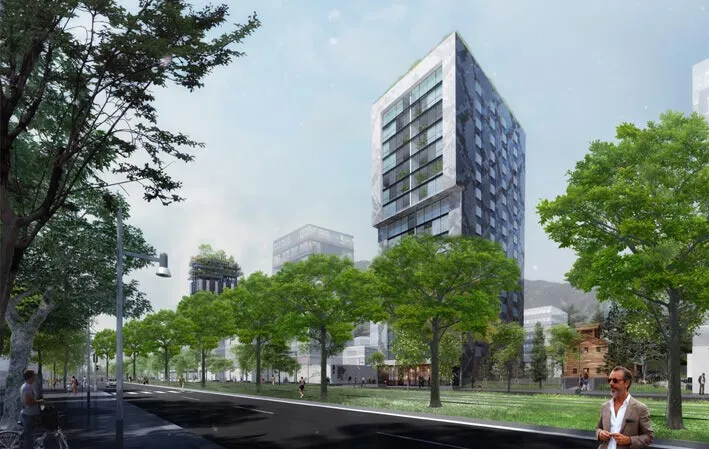 First version of the project with 17 floors.