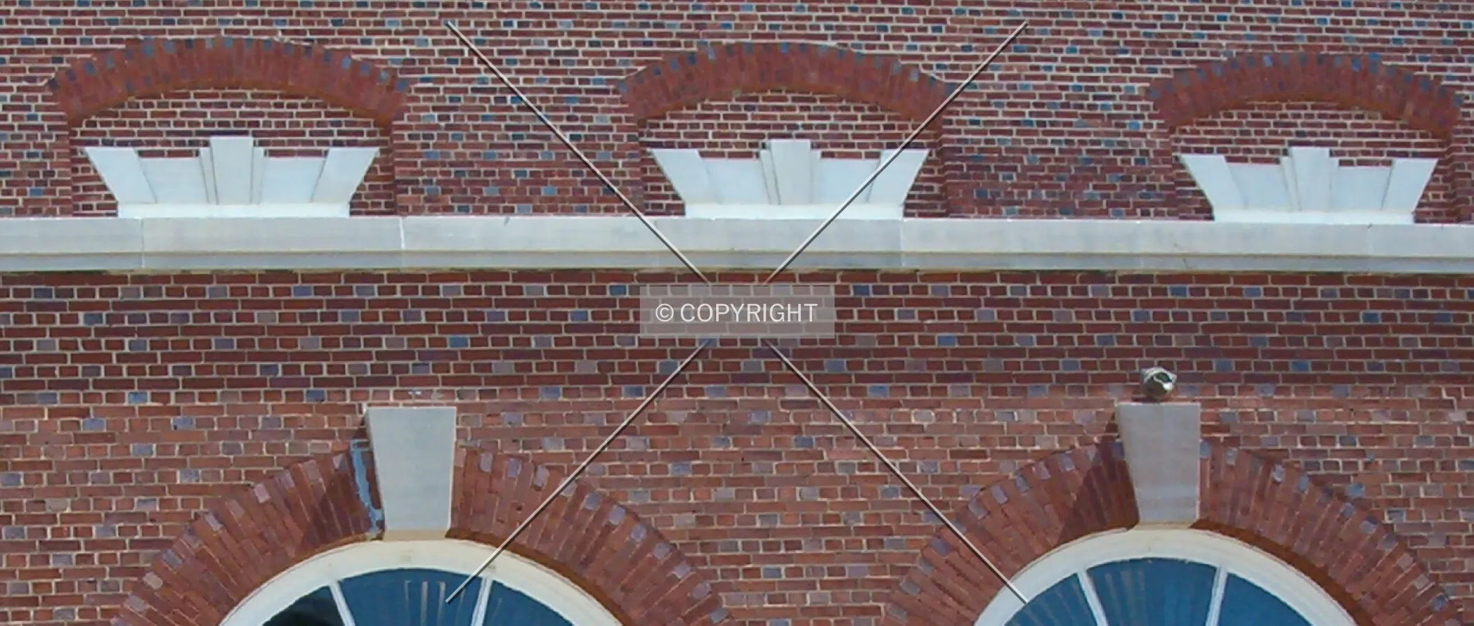 Detail of the rear facade