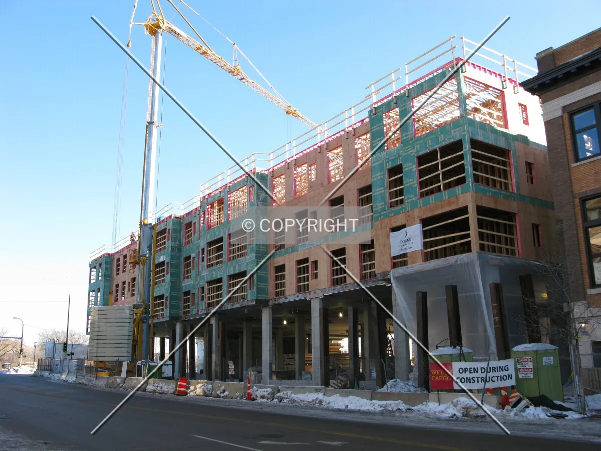 View to the northeast across 15th Avenue SE