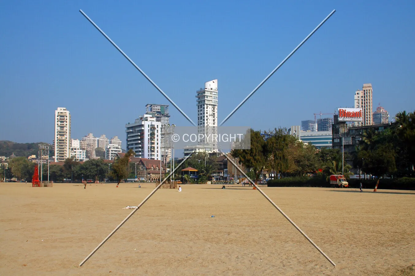 Chowpatty Beach skyline