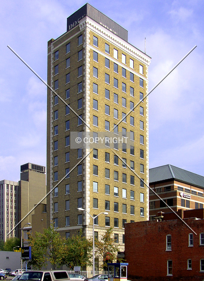 Looking northeast from Walnut Street