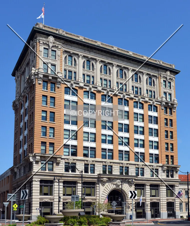 View from the west at Court and Exchange Streets