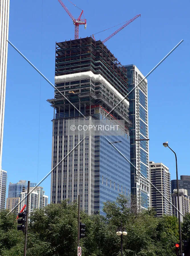 View to the northeast from Michigan Avenue