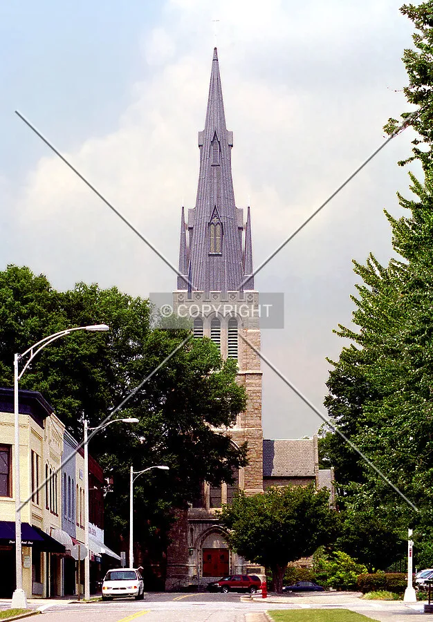 View from the southwest along Church Street
