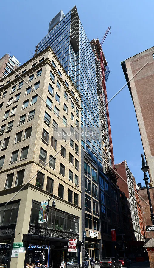 View from the south at Ann and Nassau Streets