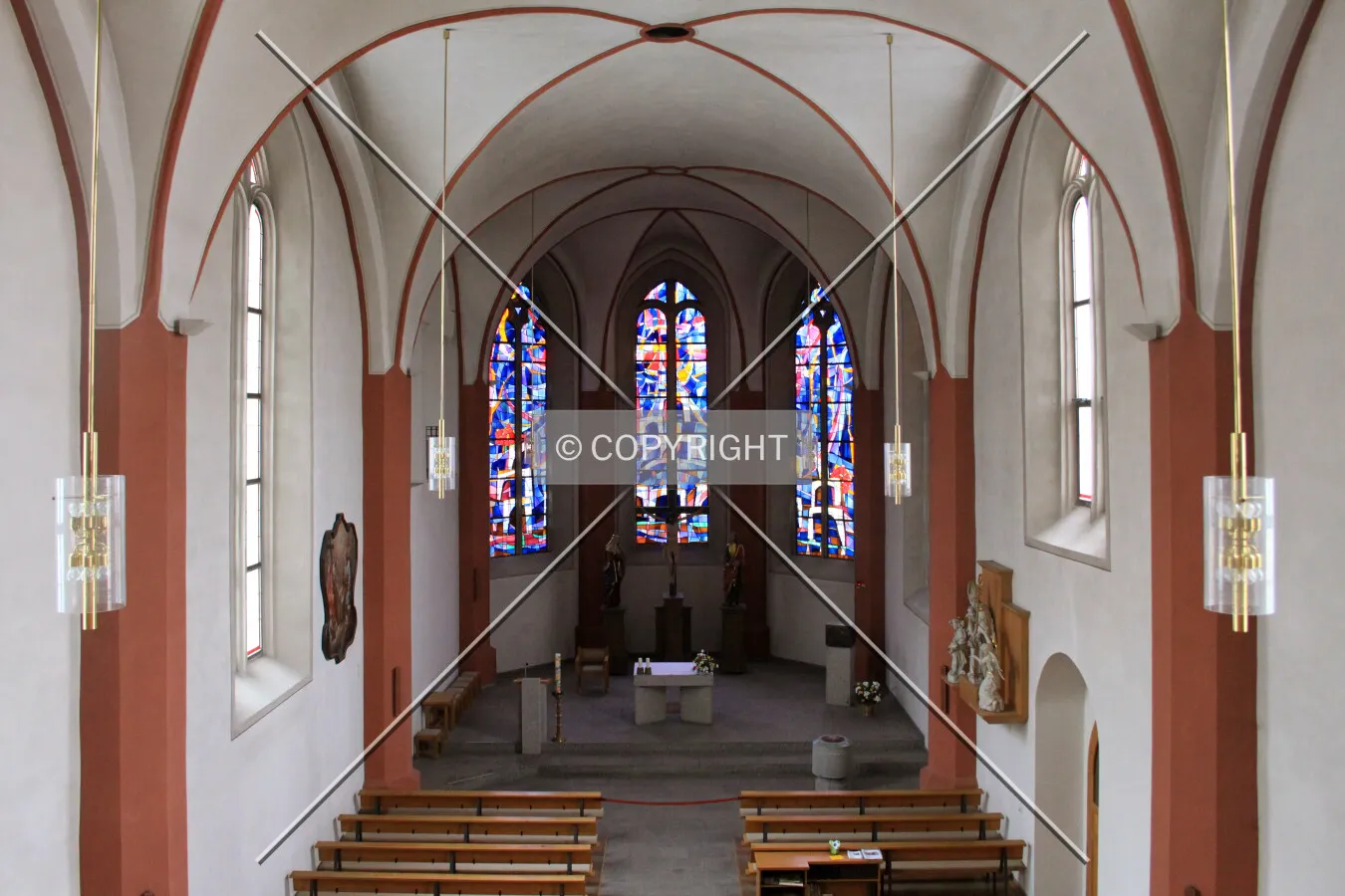 Looking east from the gallery