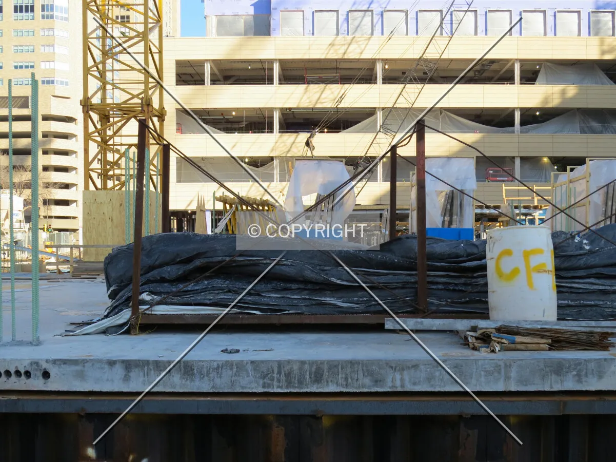 First floor slab from 9th Street South