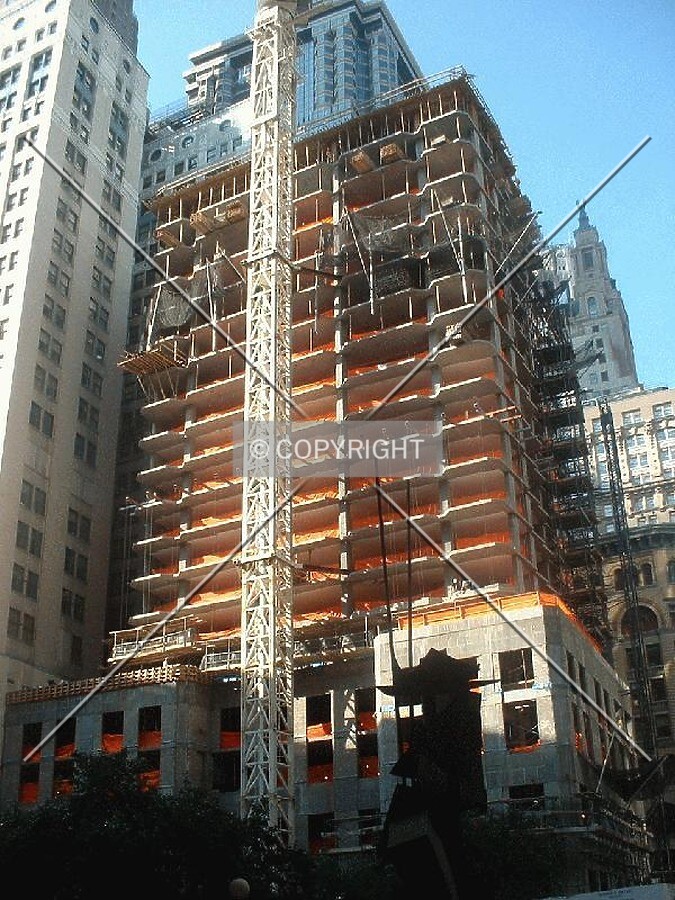 View from north, 18 floors complete