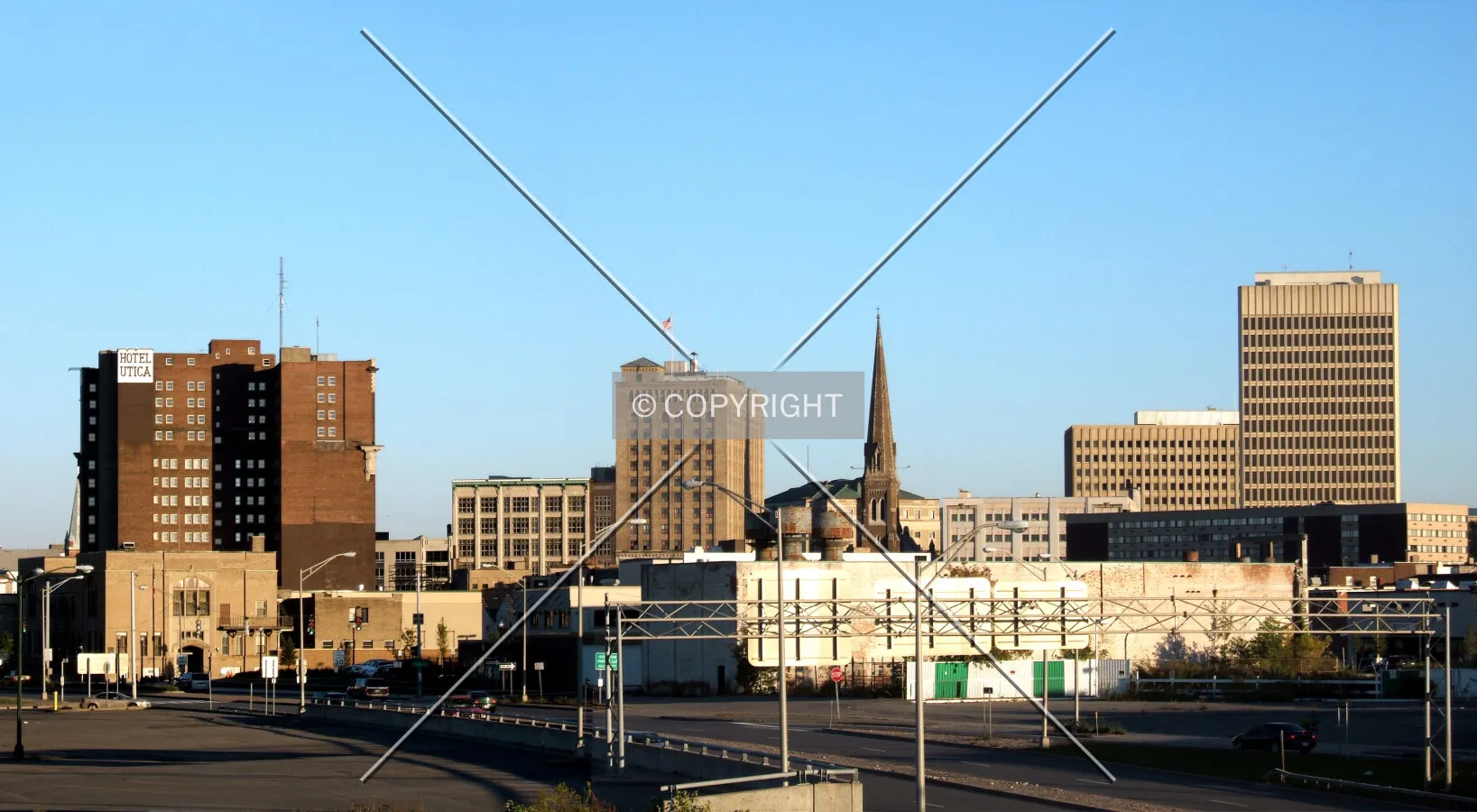 Downtown from the northwest