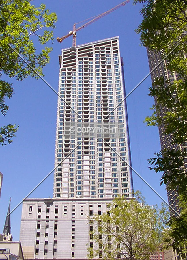 View from Erie Street looking north - 5 May