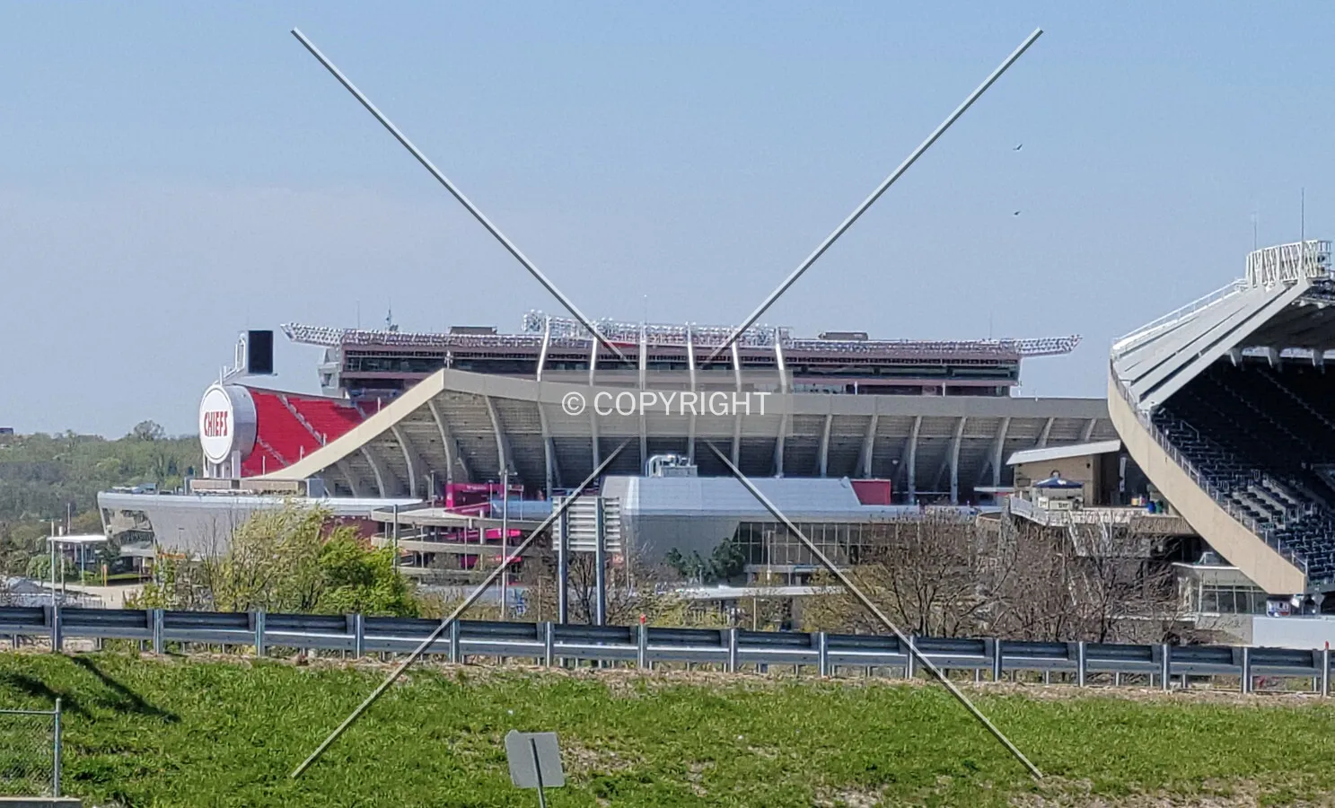 From the northeast; April 25, 2021