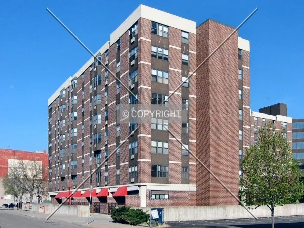 View to the east from East 7th Place