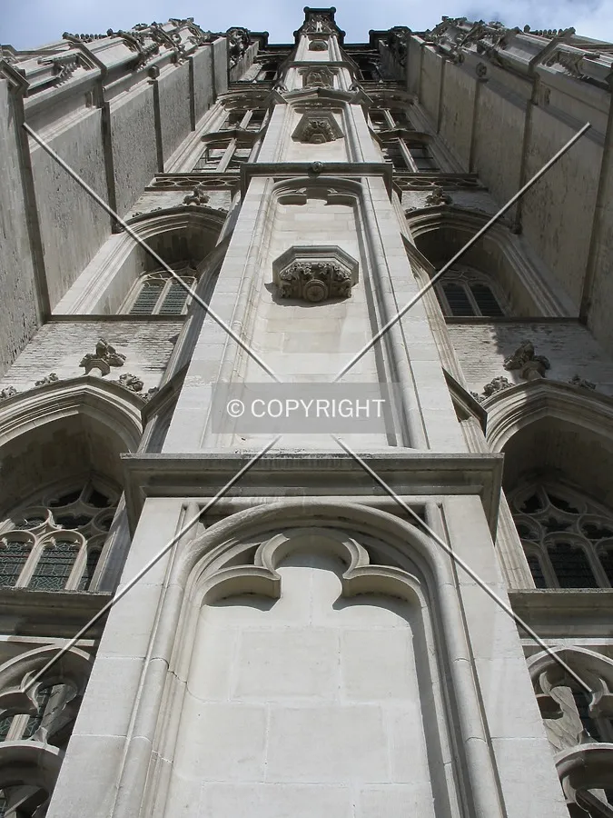 Looking up from the south