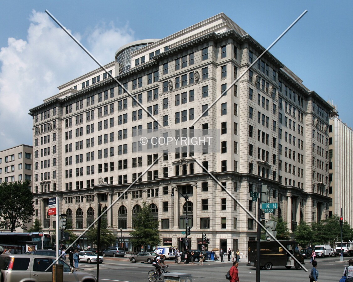 View to the northwest from McPherson Square