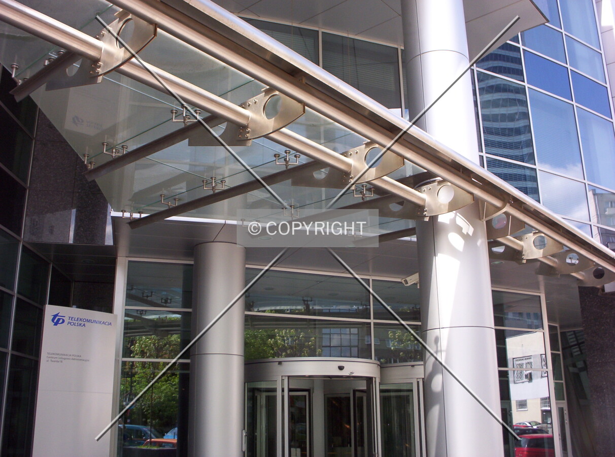 Canopy over the main entrance
