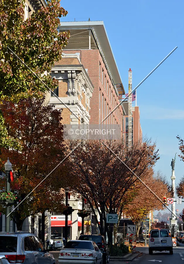 View from the southwest on Hamilton Street