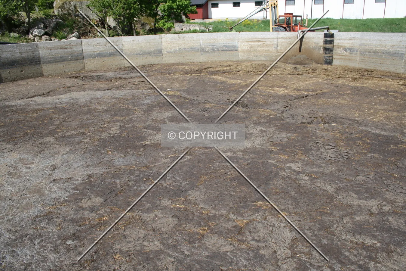 Looking into a manure pit