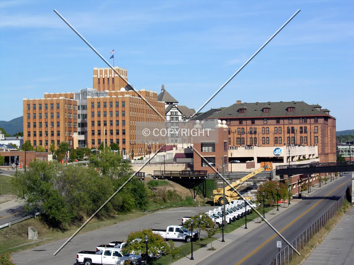 Gainsboro skyline from the southwest