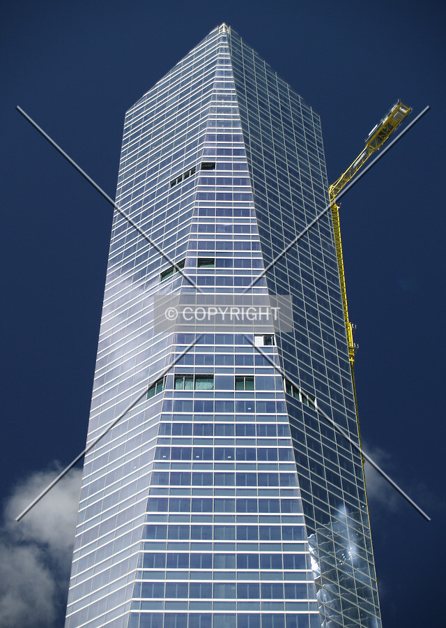 Looking up from the east
