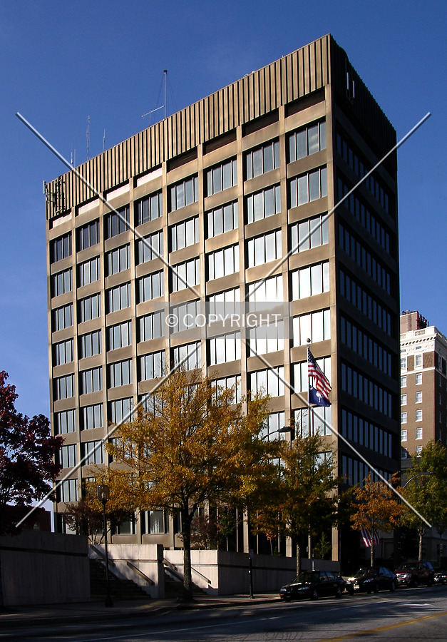 Looking northwest across Main Street