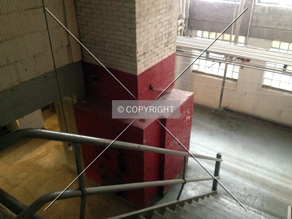 Looking down into the basement