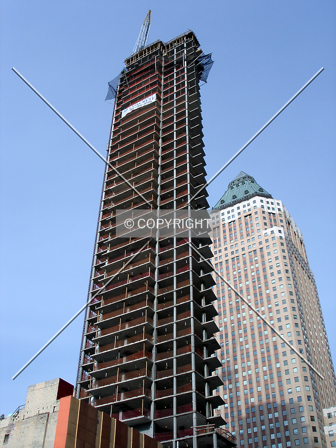 Looking up from the south