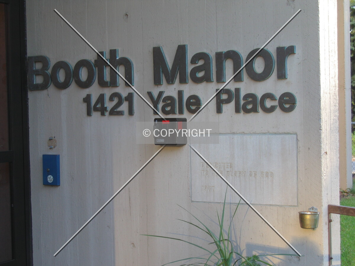 Signage at entrance