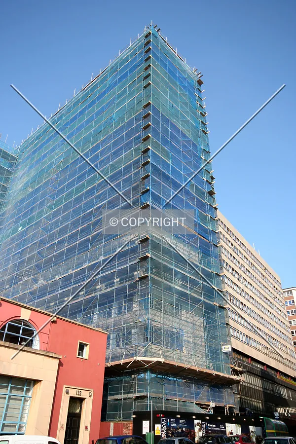 Looking up from the street level