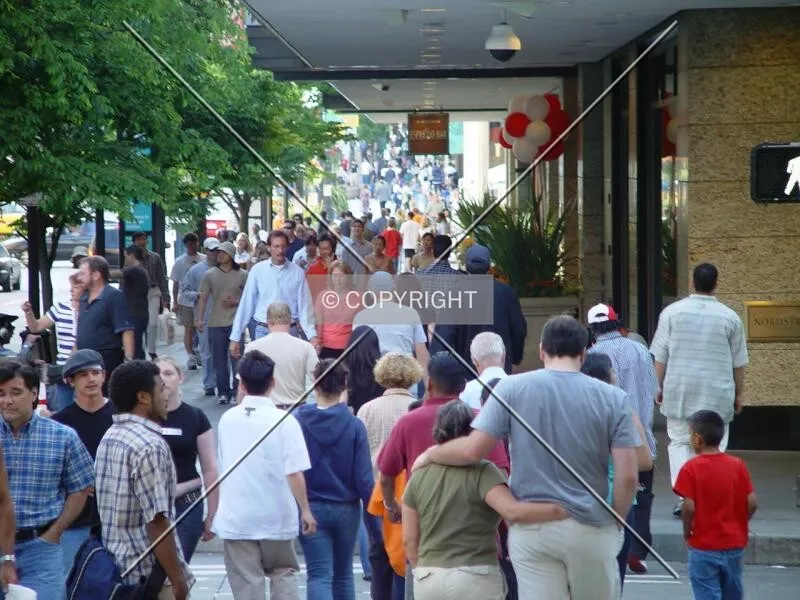 Busy Seattle streets