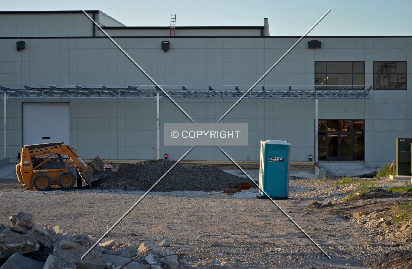 Loading dock area under construction on the south end of the building. June 9, 2012.