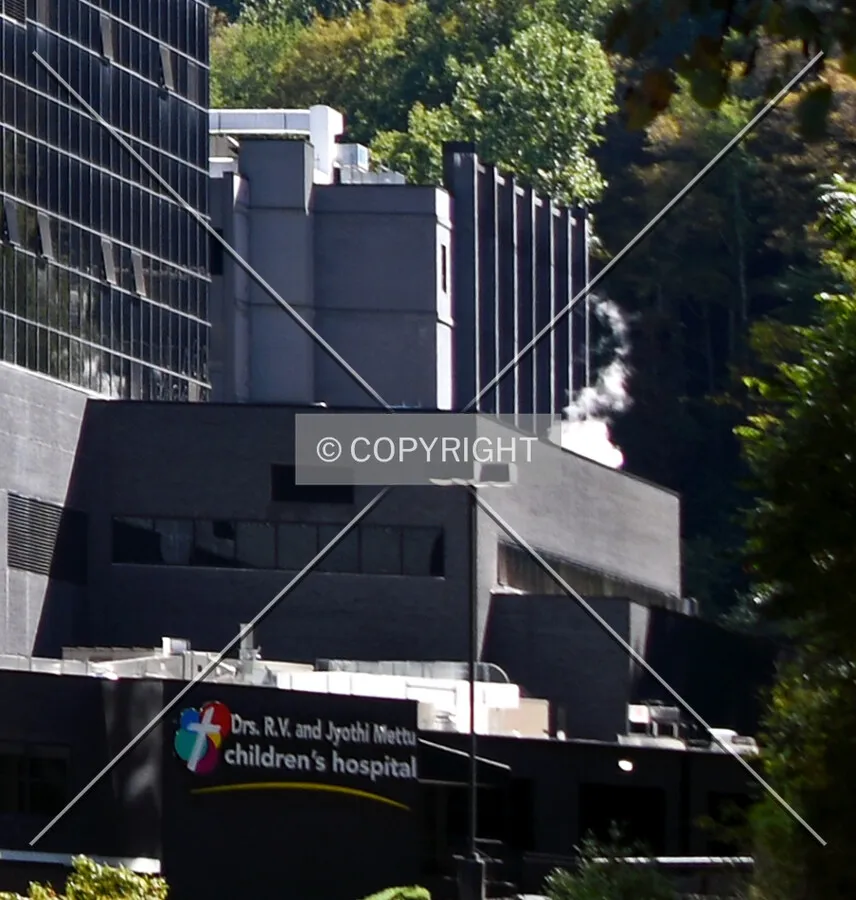 View from the northwest with the Elliott Building in the background