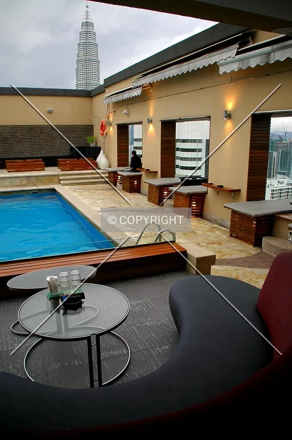 Luna Bar on the buildings top floor