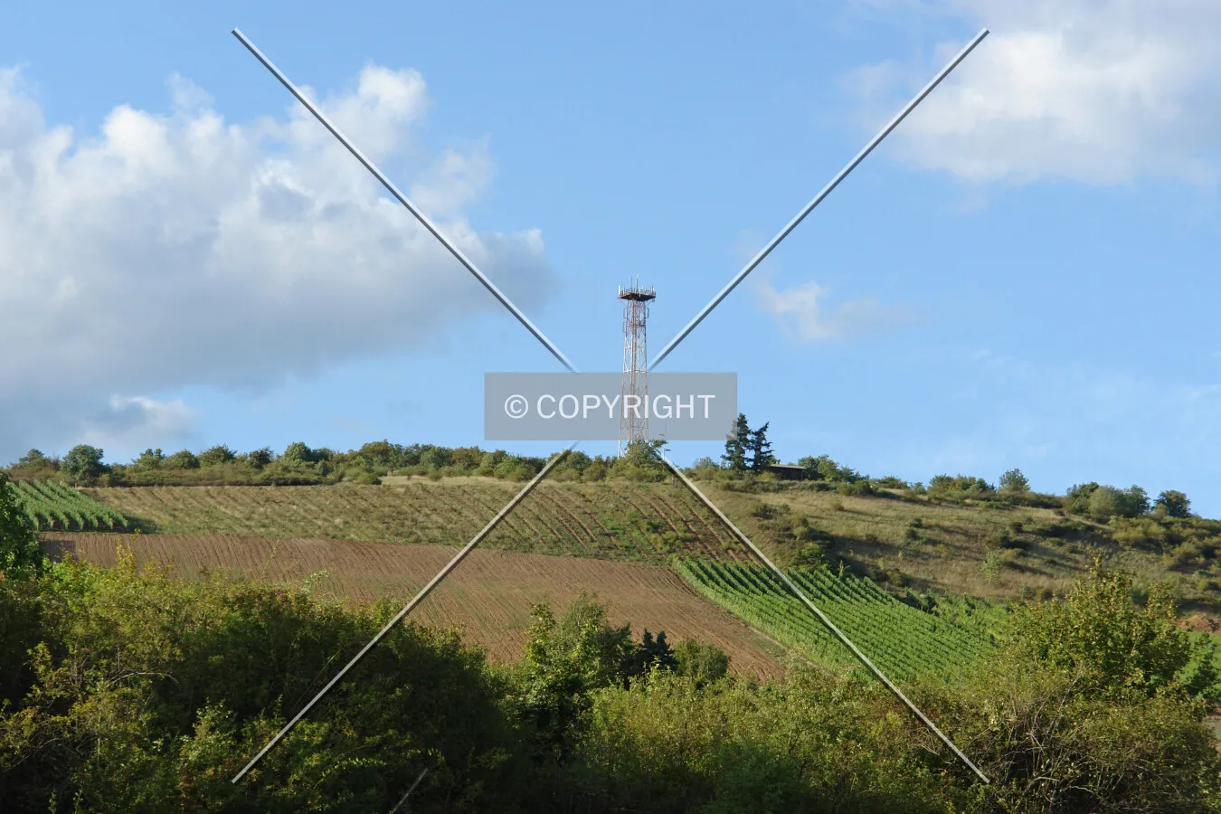 Communication mast near Waldböckelheim