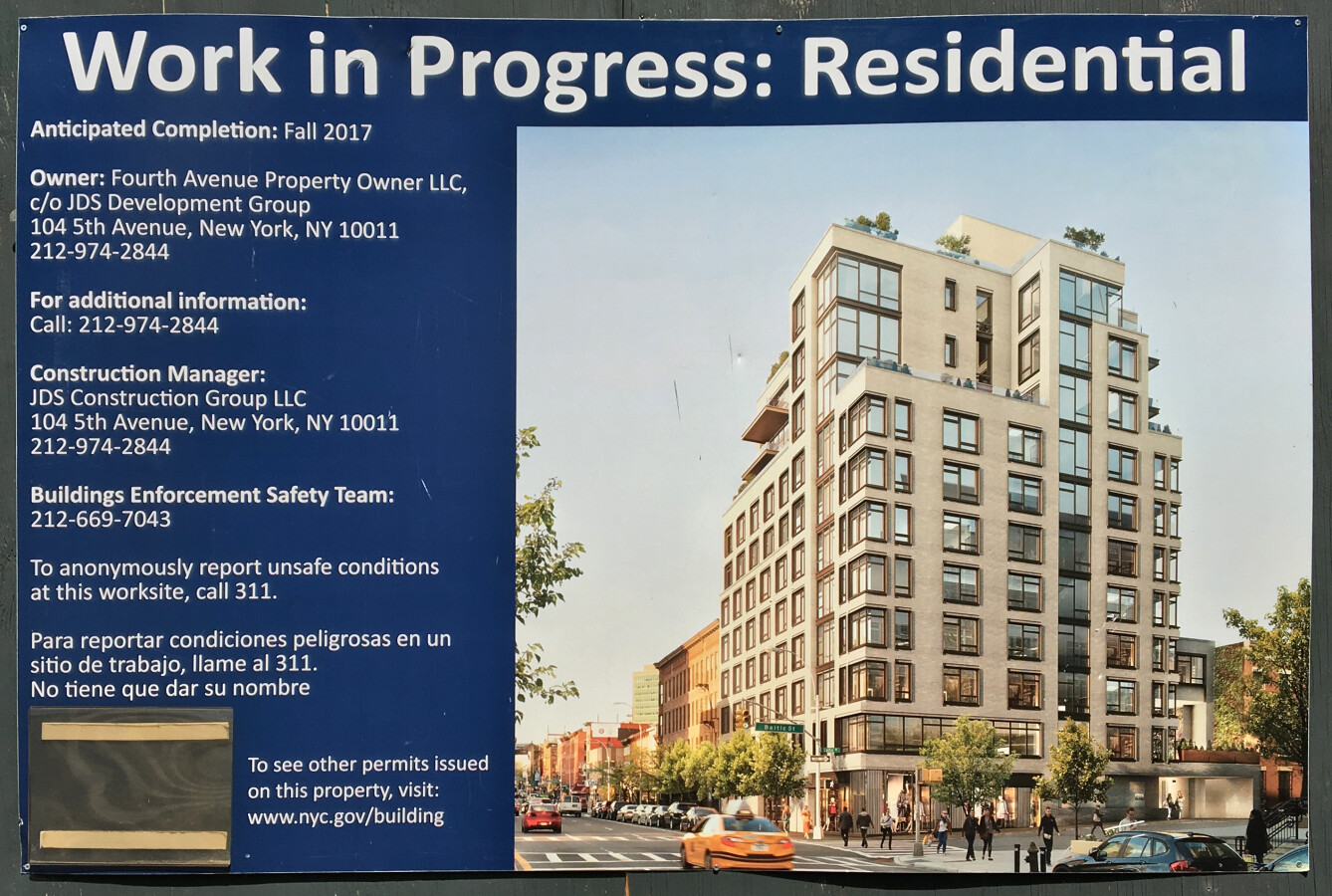 Construction sign