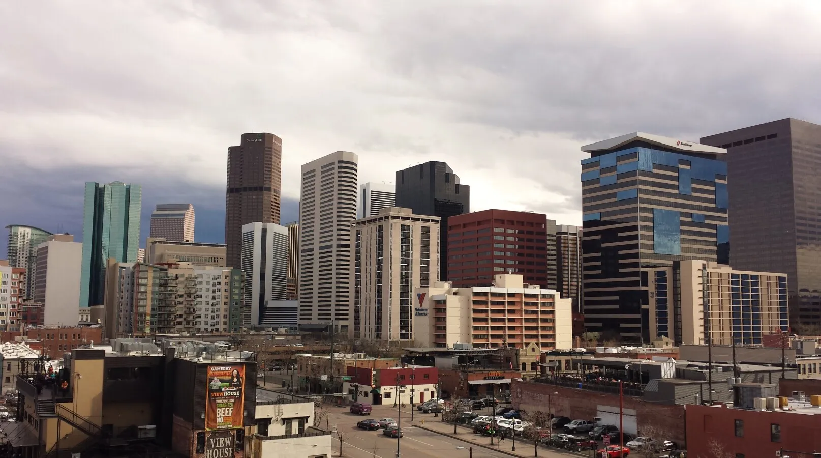 View looking towards downtown