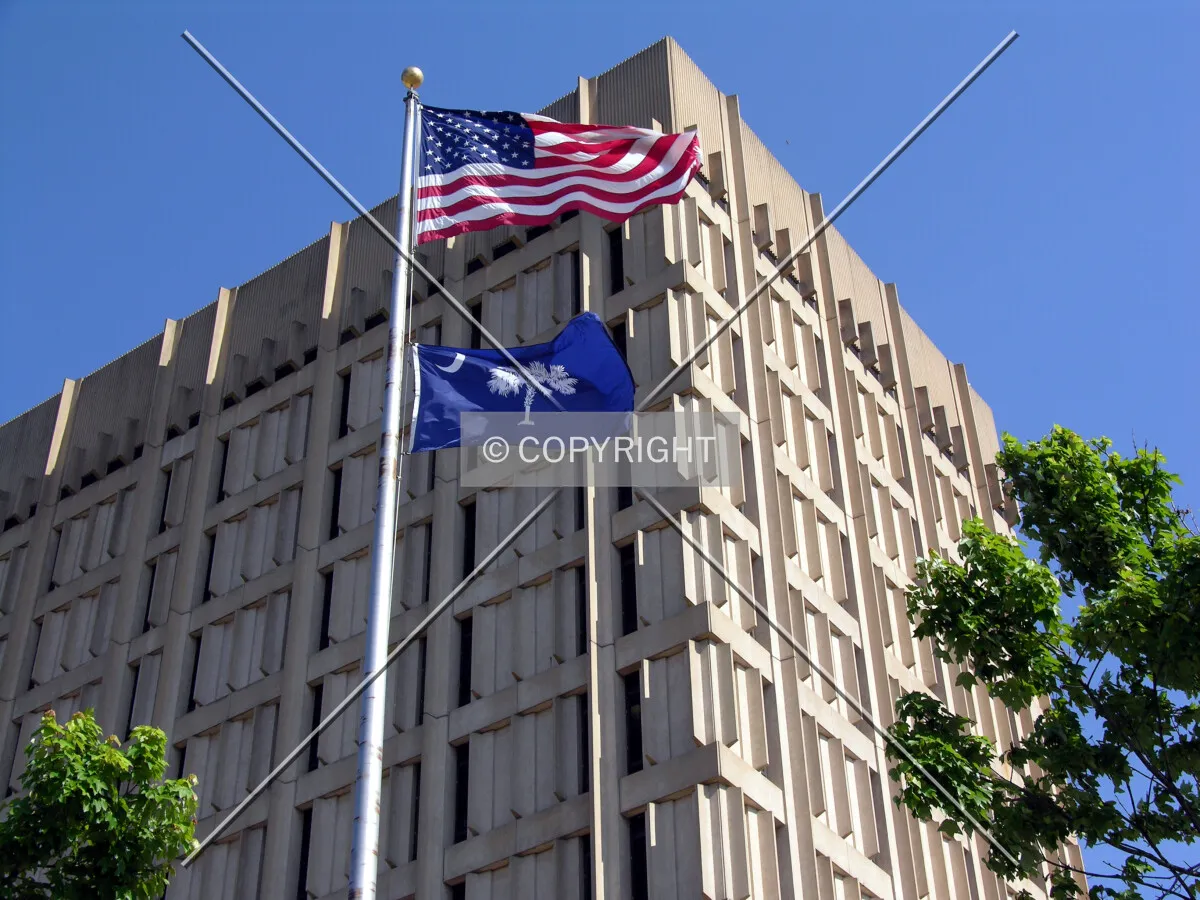 Looking up the northwest corner